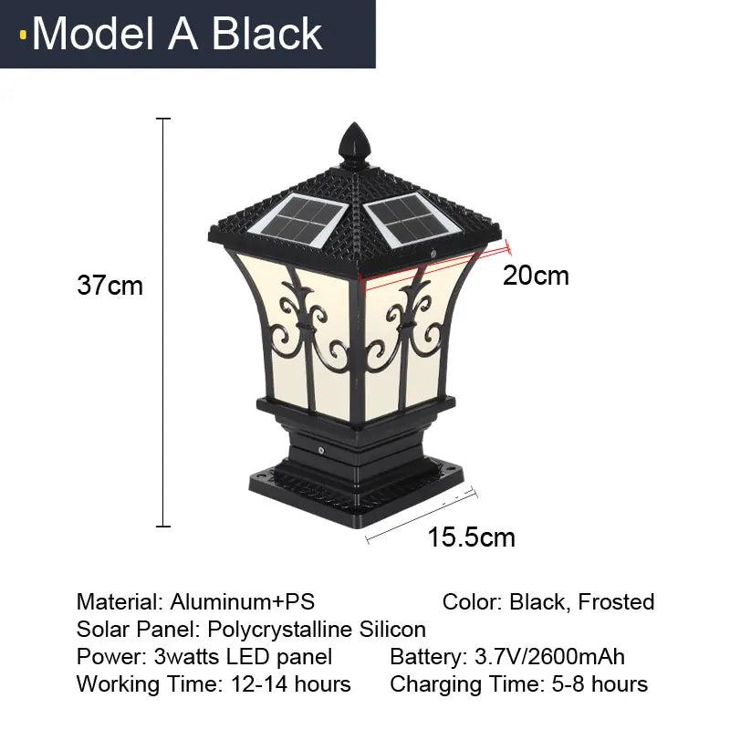 lampe solaire led décorative pour jardin et extérieur