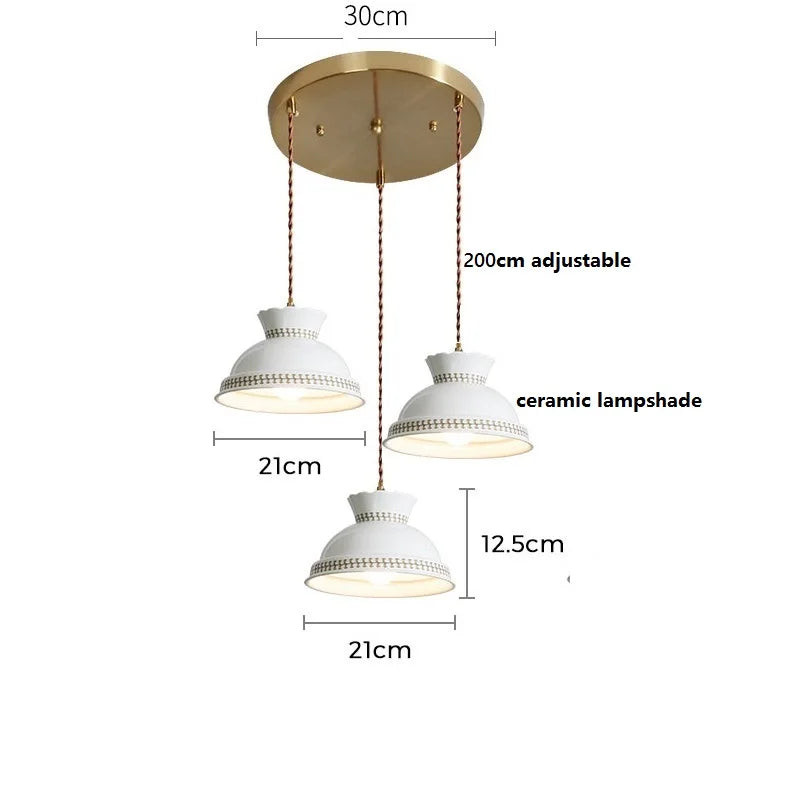 Suspension fleur en céramique moderne