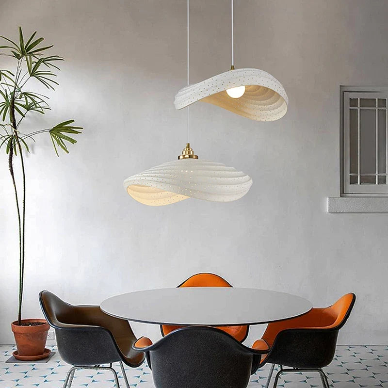 lustre style wabi sabi nordique led pour décoration maison