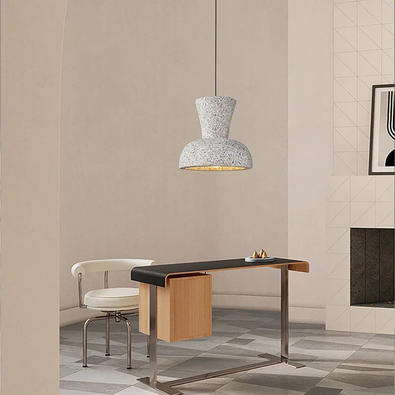 lustre led nordique wabi sabi pour bar et décoration maison