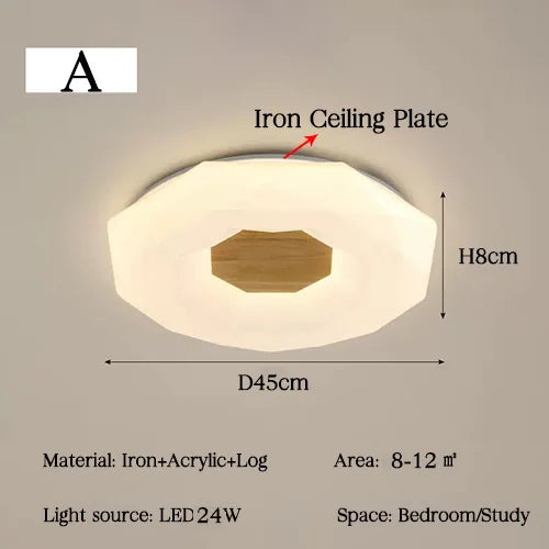 plafonnier moderne ultra-mince à leds pour décoration intérieure