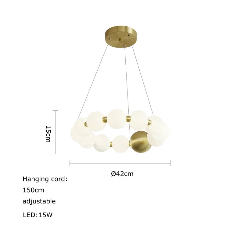 lustre led funky doré argenté pour éclairage intérieur décoratif