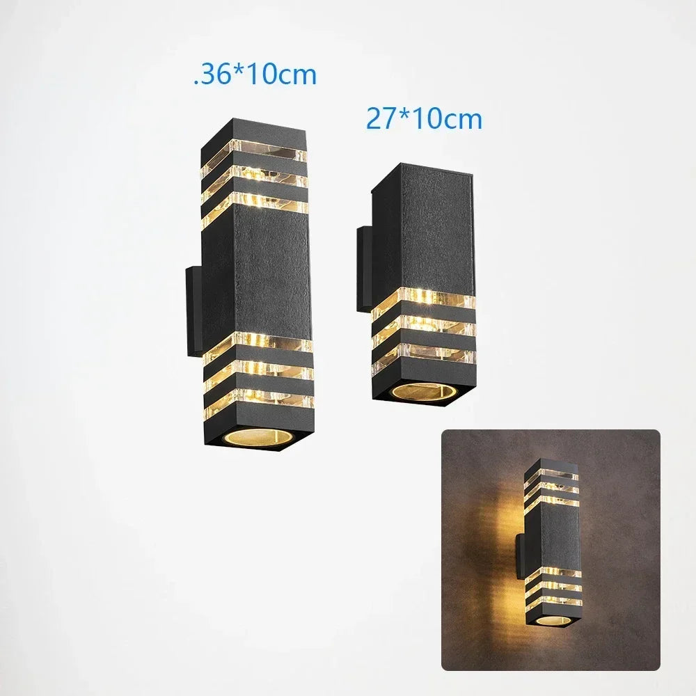 applique murale led imperméable avec capteur pour intérieur et extérieur