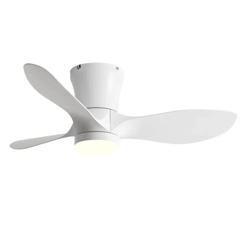 24CM Low Floor Loft Remote Control Lux&vitae Fan With Lights Modern Led Ceiling Fan Without Lights DC Motor 6 Speeds Timing Fans