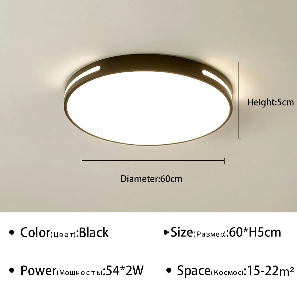 plafonnier led ultra mince design moderne pour intérieur
