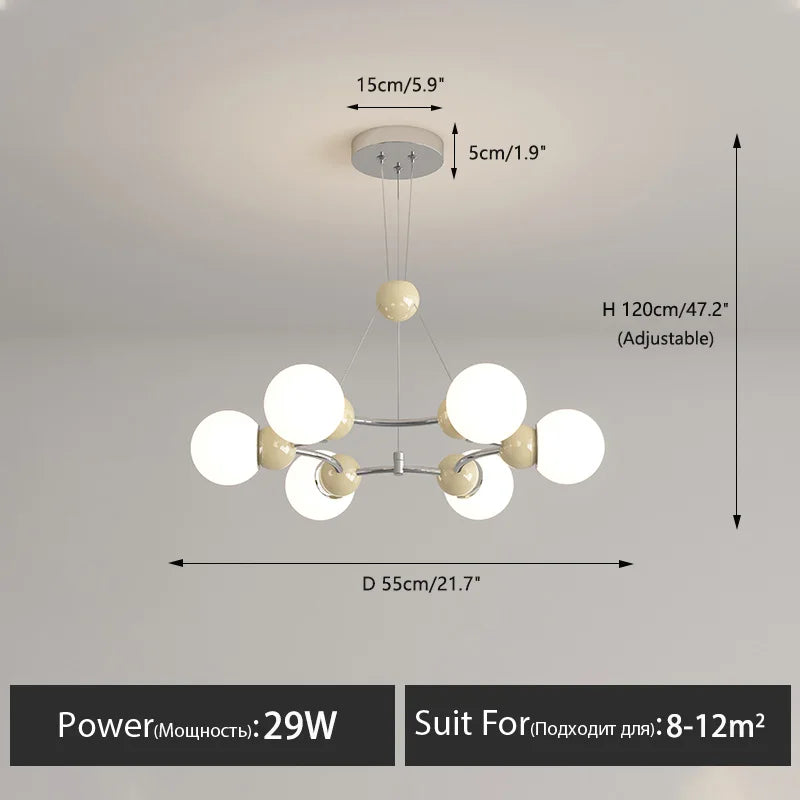 lustre suspendu éclairage décoratif moderne pour la maison