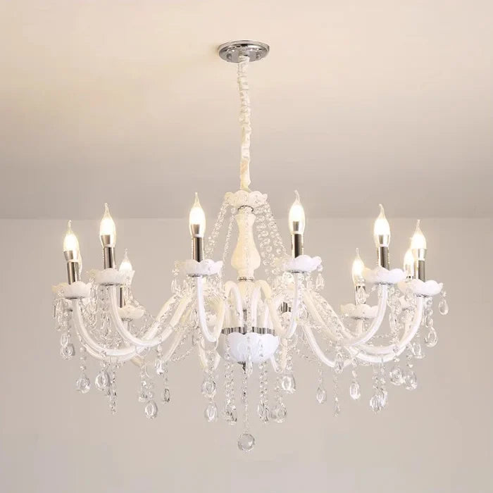 lustre moderne en verre tube incurvé style nordique cristal