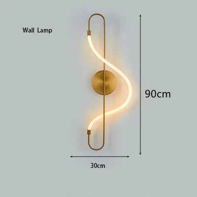 lustre led moderne long tuyau minimaliste pour bar