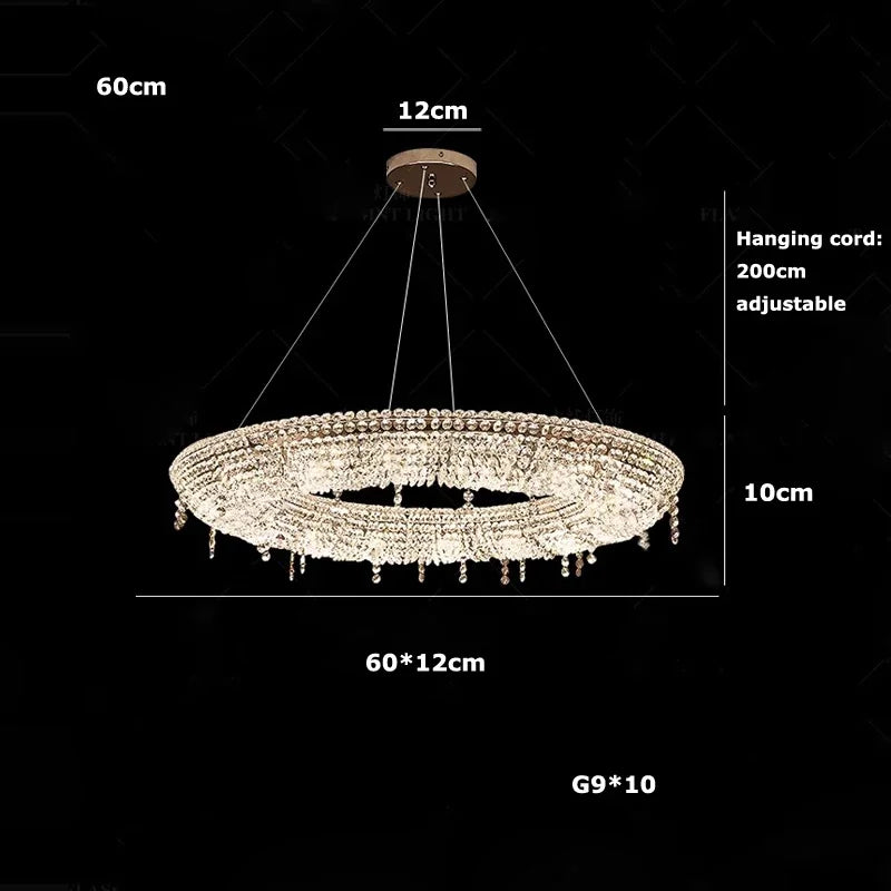 suspension luxe cristal bateau éclairage design moderne décoratif