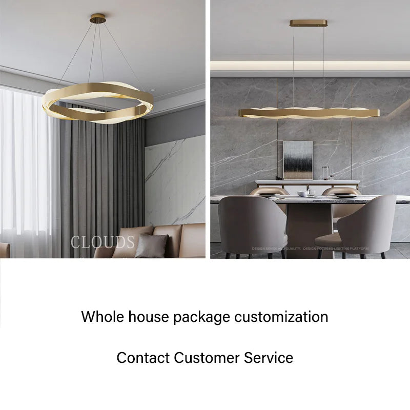 lustre moderne suspendu éclairage intérieur design élégant lumineux