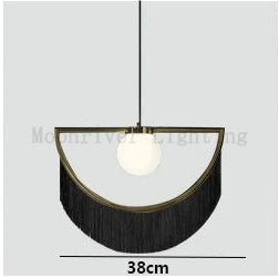 lampe à poser cœur avec pompon rose style nordique créatif