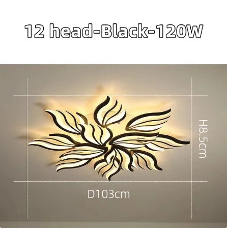 Plafond moderne à LEDs lampe chambre panneau plafonnier RC-dimmable luminaires salon éclairage intérieur salle à manger chambre cuisine