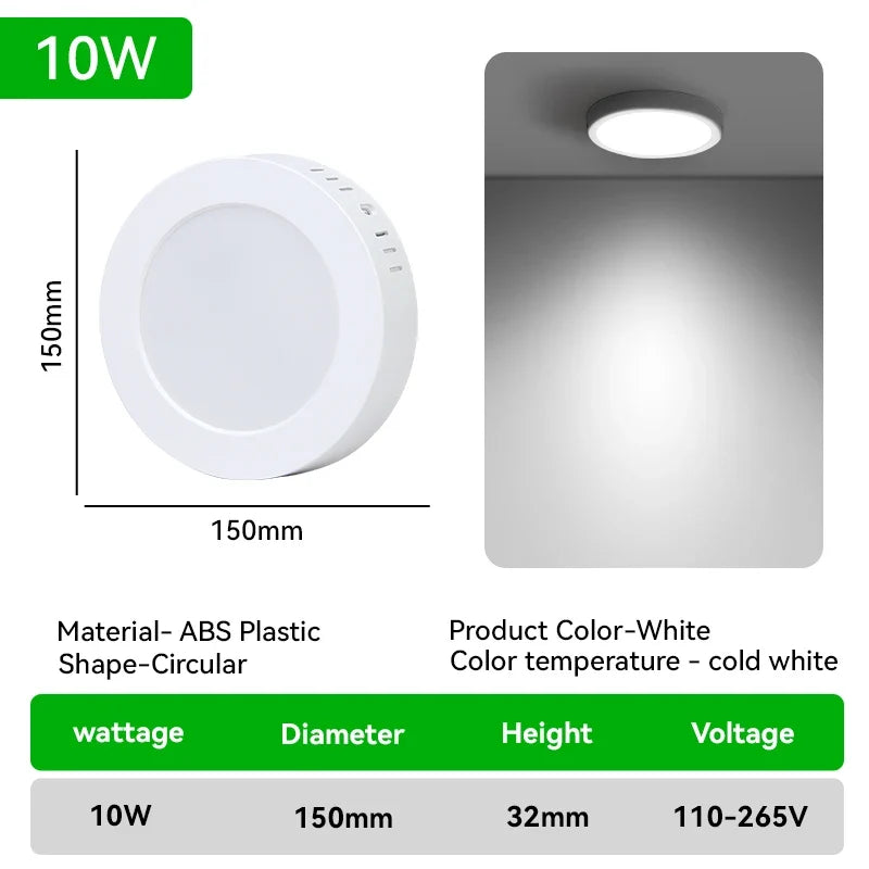 plafonnier à panneau led ultra fin pour intérieur