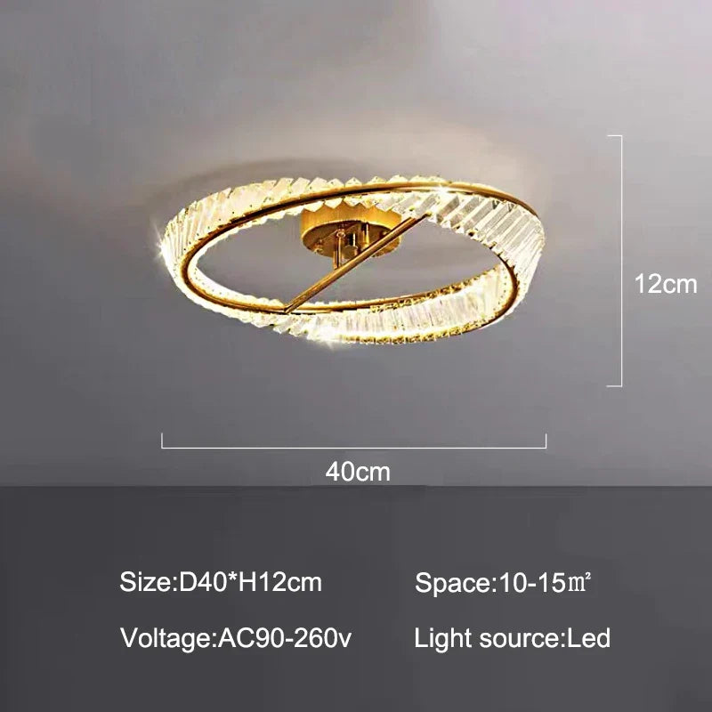 Plafonnier de luxe nordique salon créatif salle à manger lustre de plafond en cristal chambre décoration de la maison suspension LED lumières