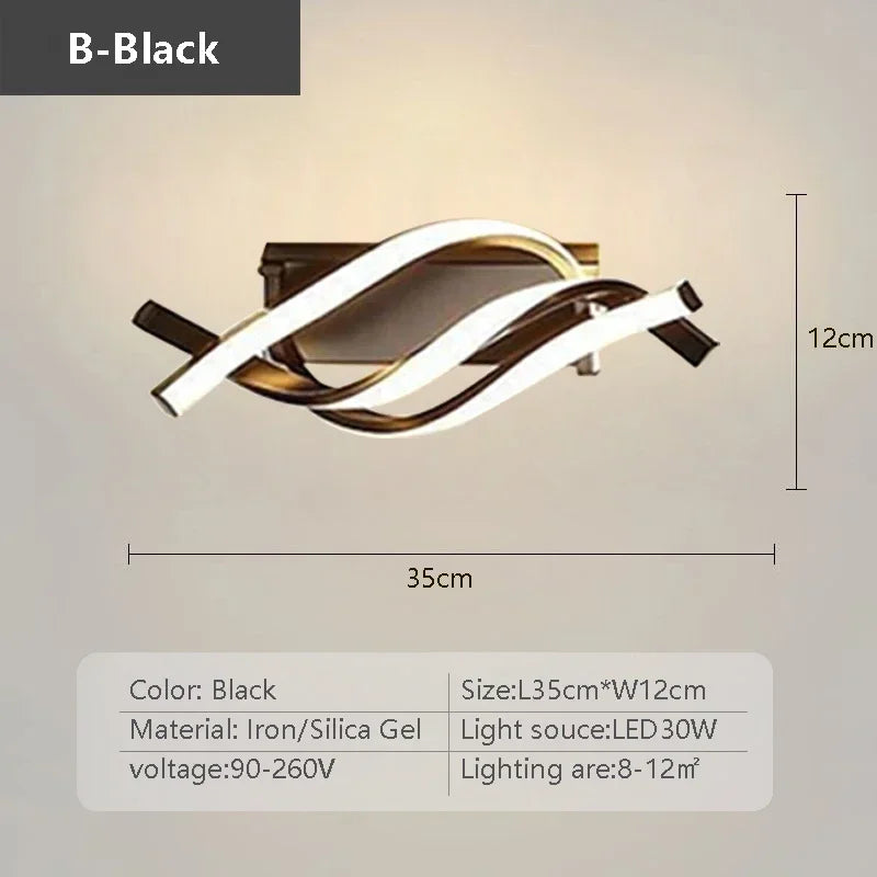 plafonnier led moderne minimaliste pour allée entrée et escalier