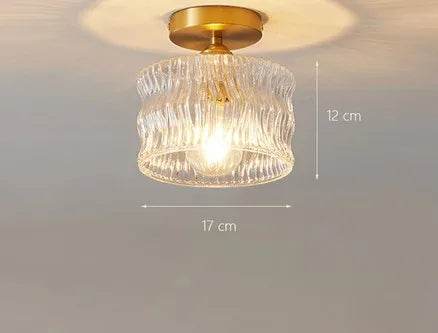 plafonnier moderne en verre pour intérieur et extérieur lumineux