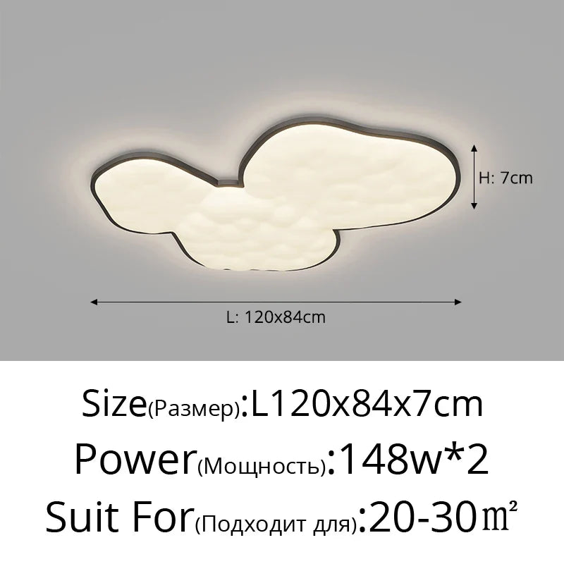 lustre nordique créatif lumière luxe nuage moderne