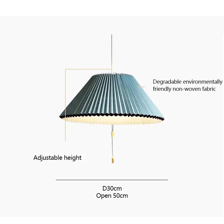 Deformed Umbrella Chandeliers Fabric Pendant Lamp Ceiling Suspension Luminaire Hanging Light for Living Dining Room