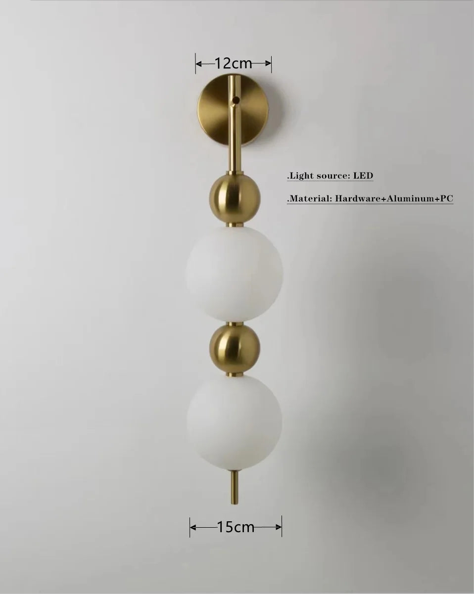 Lustre nordique en forme de haricot magique