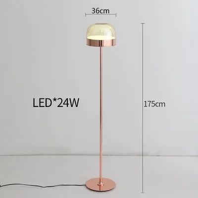 lampes de table nordiques en verre coloré pour intérieur élégant