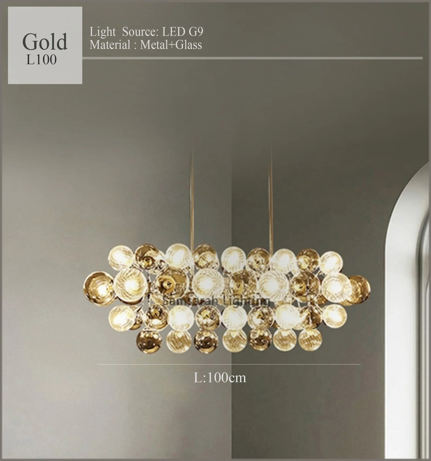 2024 Modern Originality LED Chandelier For Dining Room Living Room Bar Kitchen Magic Bean Molecular Lamp