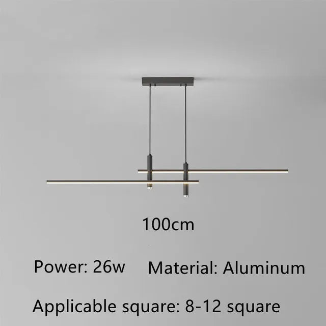 lustre led moderne pour île de cuisine et salon