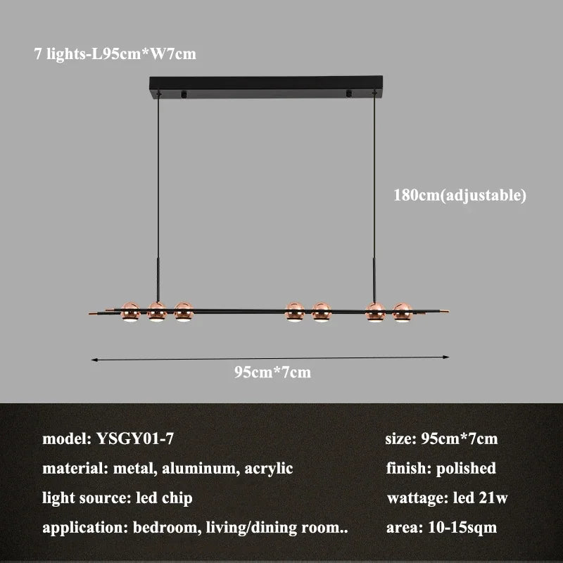 lustre LED circulaire moderne design nordique pour intérieur élégant
