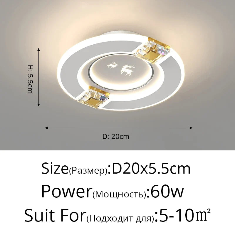 allée nordique led lumières de luxe personnalité créative