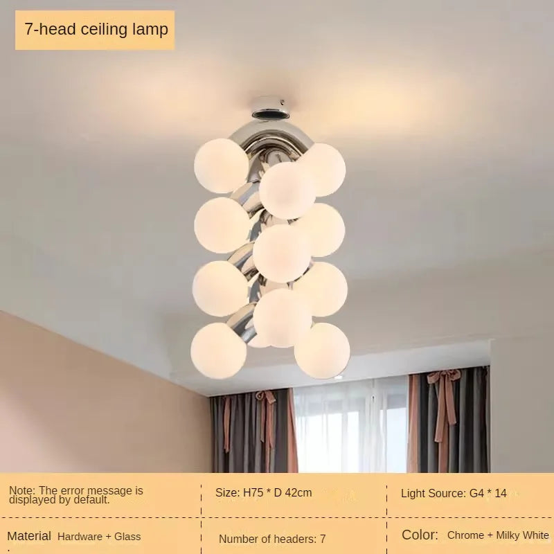 lustre minimaliste rétro créatif style grape pour intérieur