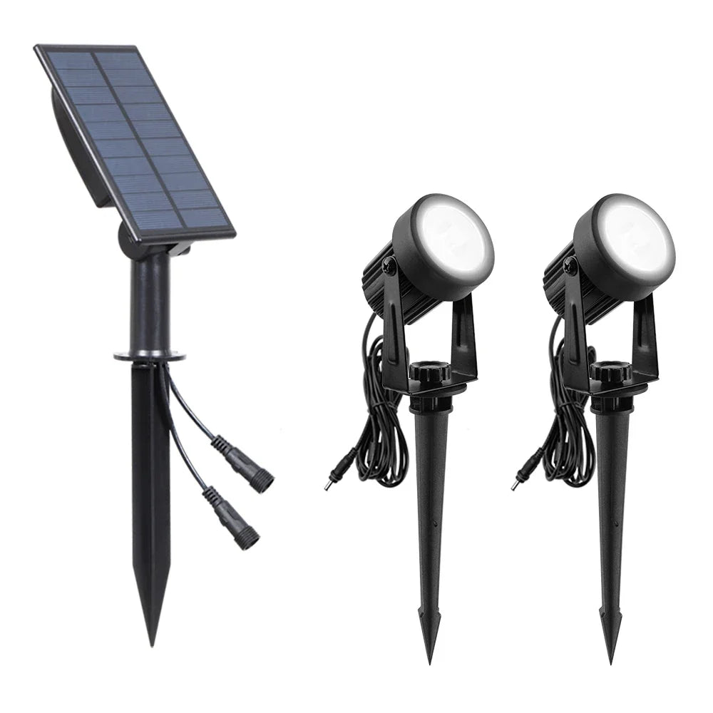T-sunrise lumière extérieure LED solaire IP65 étanche décoration de jardin lumières RGB blanc chaud/froid paysage lampes d'éclairage de cour