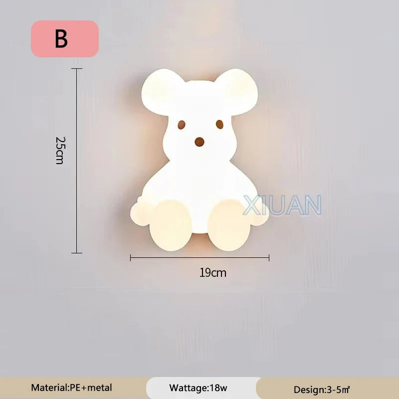 applique murale décorative en forme d'ours polaire idéale pour intérieur
