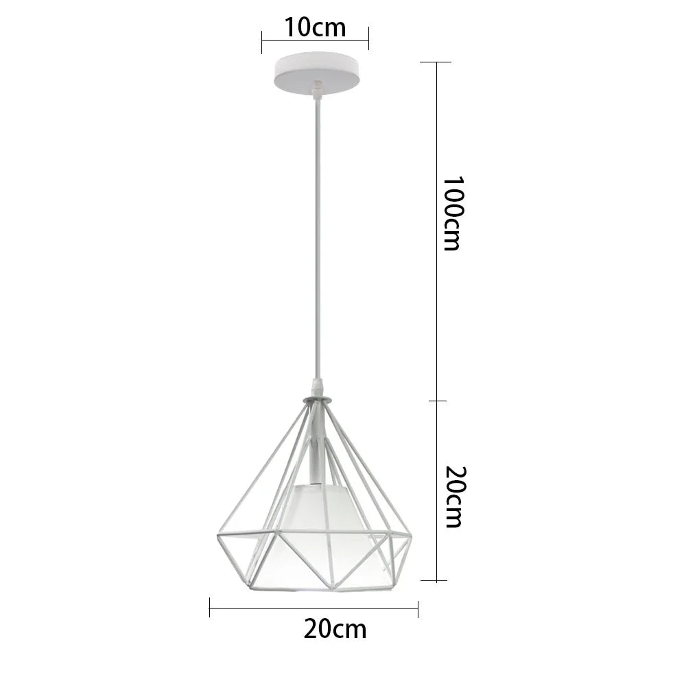 suspension rétro industrielle style loft vintage pour intérieur