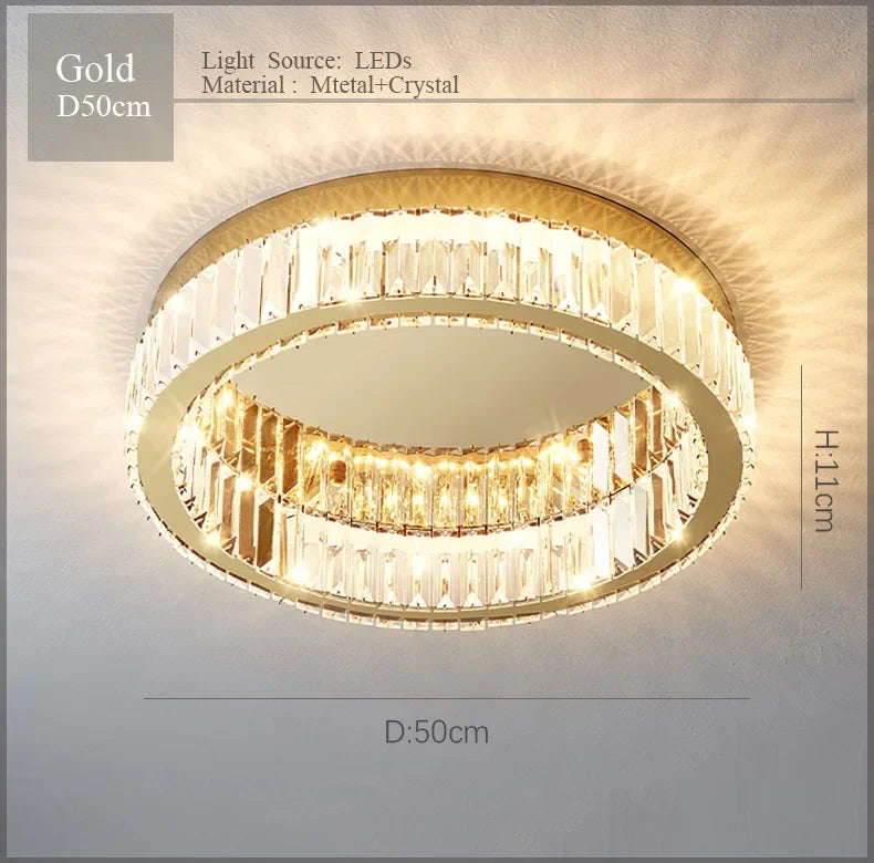 2024 Originality Personality Luxury Crystal Chandelier Lighting For Living Room Bedroom Study Crystal Ceiling Lamp