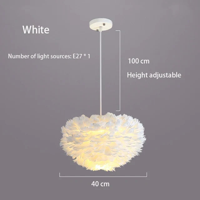 lustre moderne romantique led créative nordique suspendus éclairage