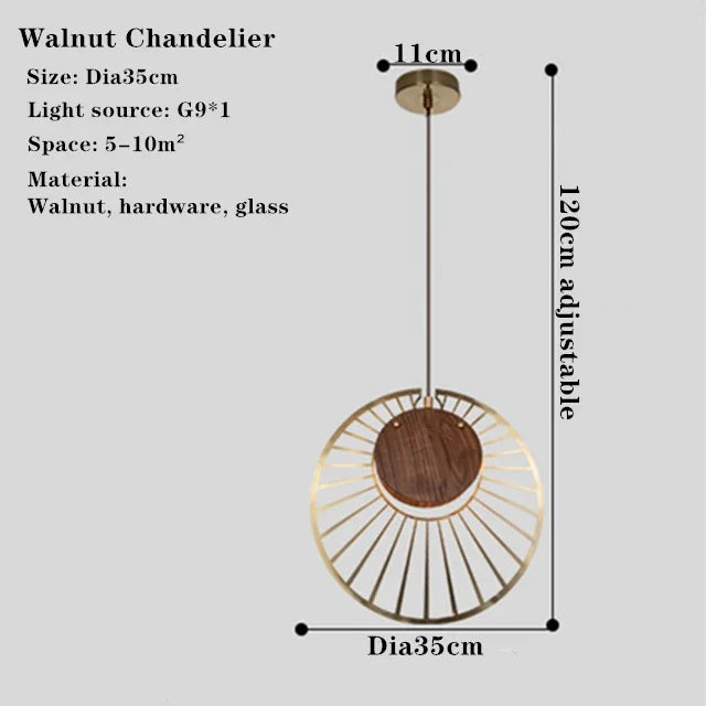 lustre nordique décoratif pour intérieur et café