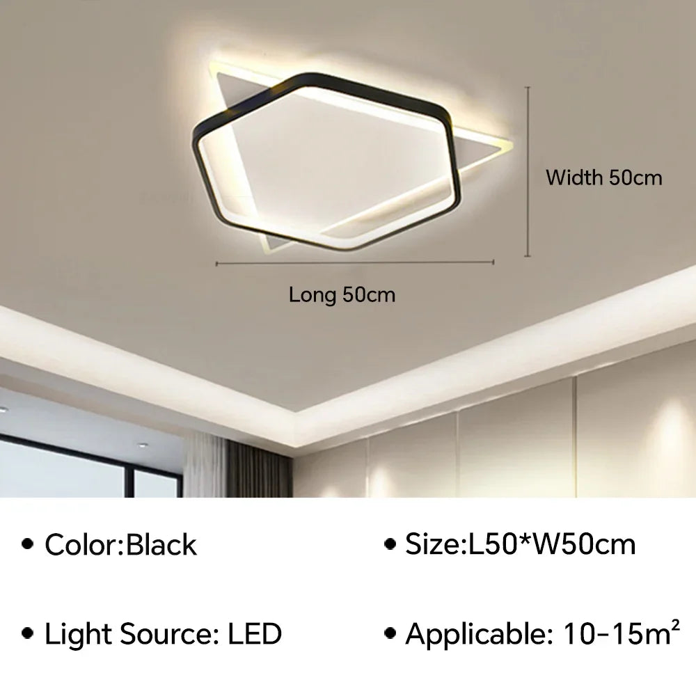 plafonnier led moderne pour décoration d'intérieur élégante
