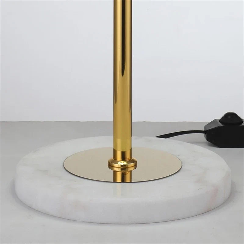 lampadaire post-moderne nordique en cristal doré led luxe