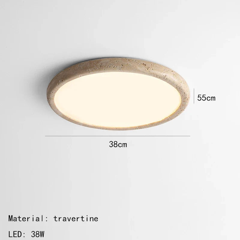 plafonnier led en pierre naturelle style minimaliste