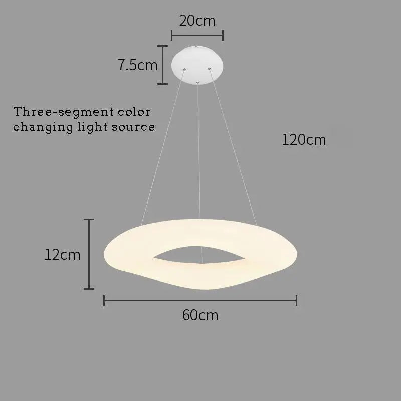 lustre moderne nordique nuage led décoration suspendue
