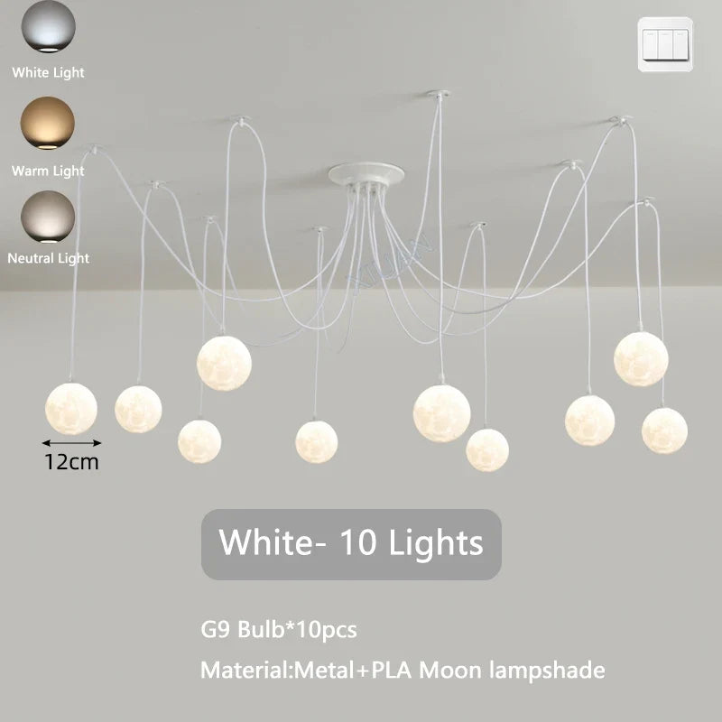 lustre multi lumières suspendues style nordique pour commerces