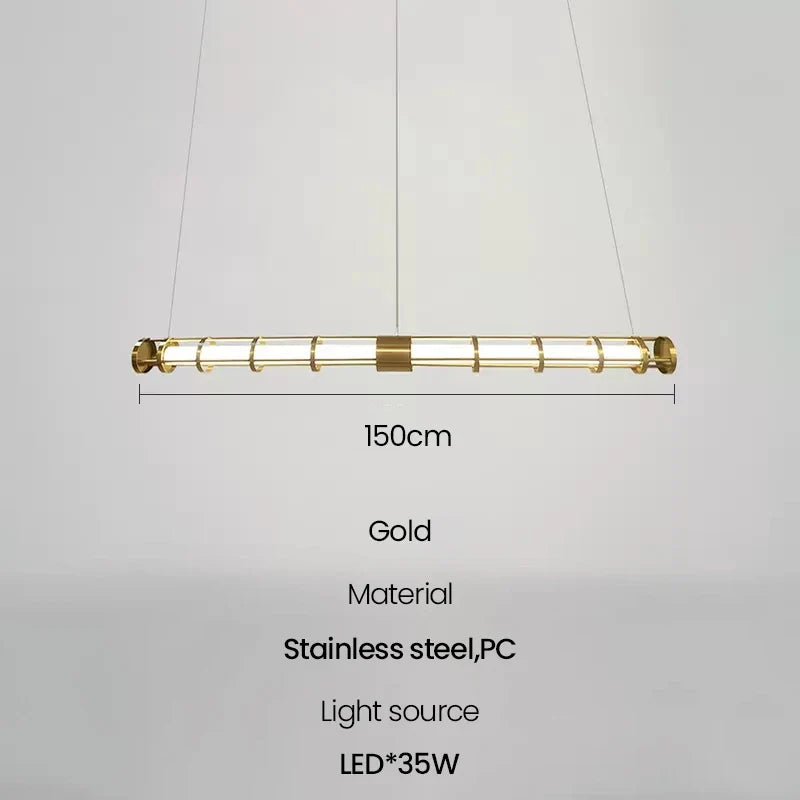 suspension tube nordique moderne pour décoration intérieure