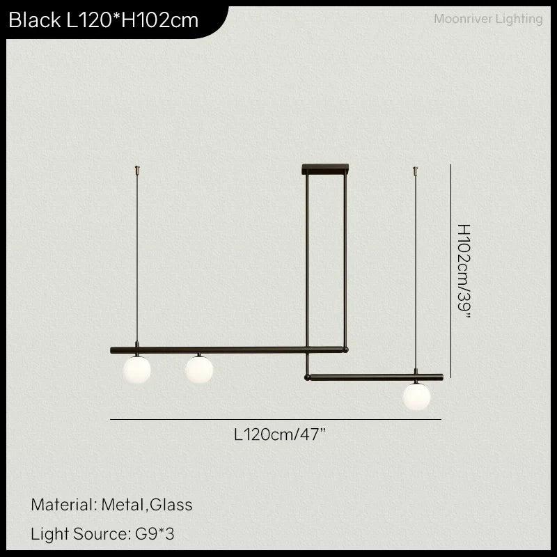 Lustre de salon minimaliste moderne