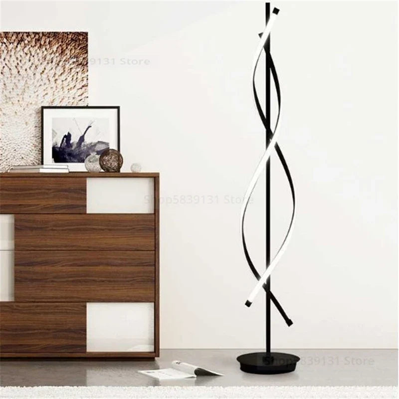 lampe led sur pied design nordique moderne en acrylique