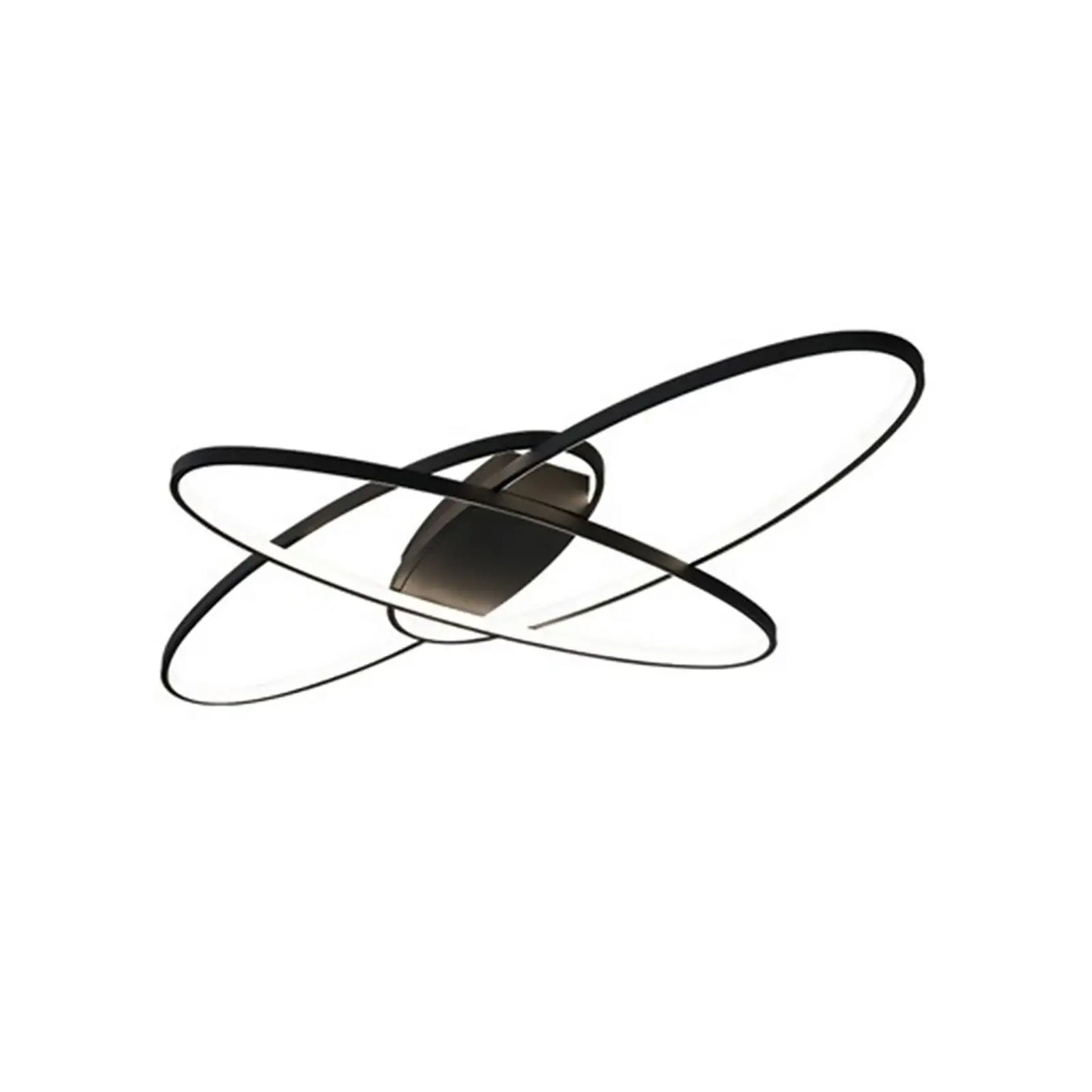 plafonnier led décalé 3 ellipses télécommande