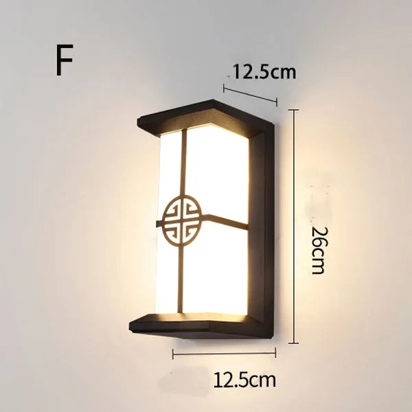 applique murale led design européen pour jardin extérieur éclairage moderne