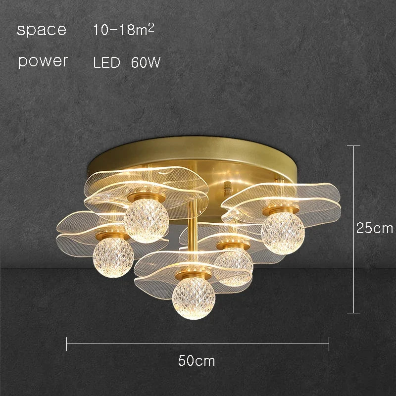 Modern Led personalized decoration lotus leaf garden wall lamp, bedside bedroom, living room, staircase, corridor, kitchen backg