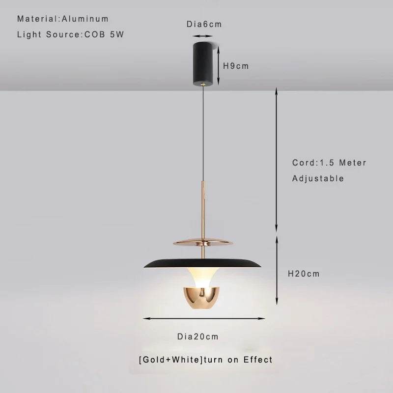 nouvelle suspension LED lustre pour cuisine île