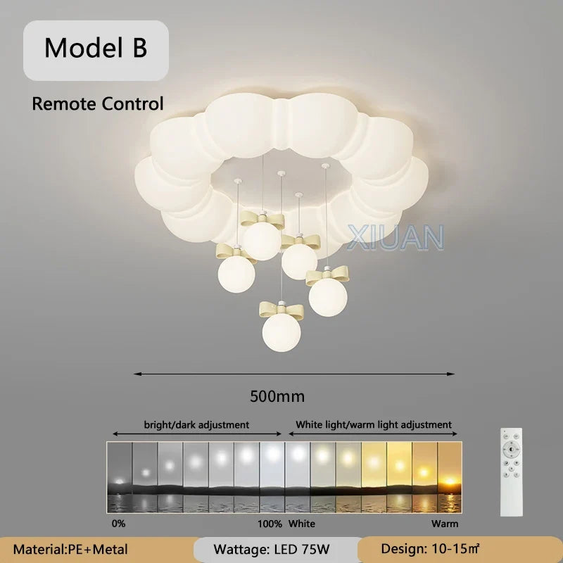 lustre suspendu créatif à bulles led pour enfants maternelle