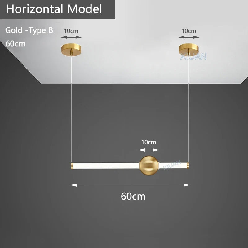 suspension horizontales modernes pour table à manger