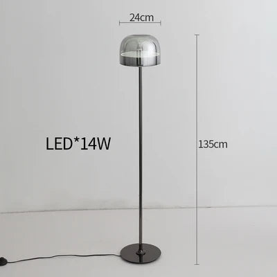 lampes de table nordiques en verre coloré pour intérieur élégant